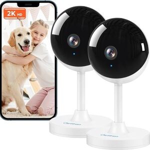 2K HD Security Cameras with Smartphone Connectivity